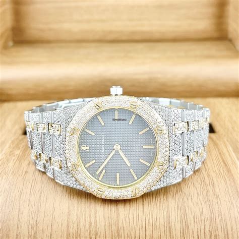 audemars piguet royal oak 41mm iced out diamond watch 15400|audemars piguet royal oak vintage.